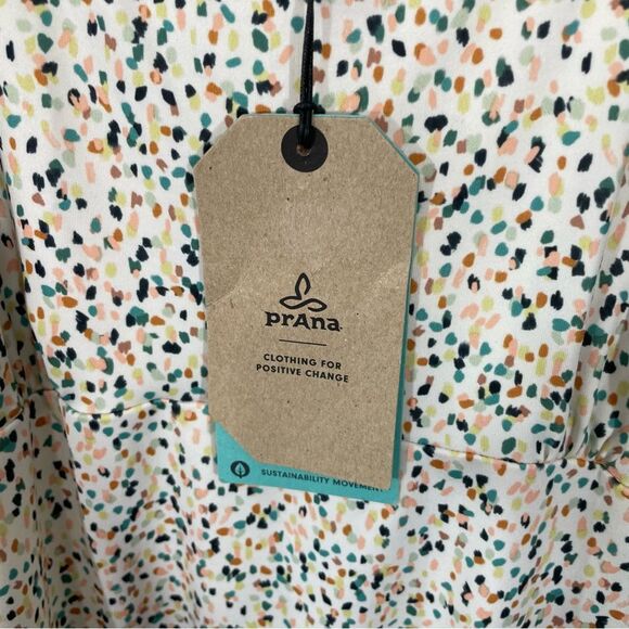 NWT prAna Granite Springs Dress in Canvas‎ Alotta Dots Size SMALL - Picture 8 of 12